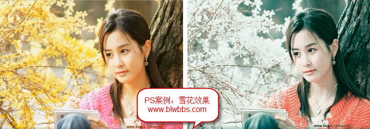ps雪花教程