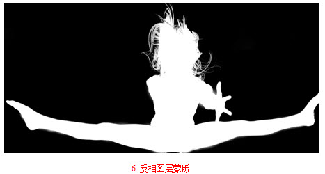 按Ctrl+I键反相图层蒙版