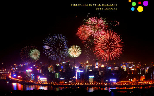 PS夜景烟花
