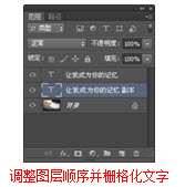 栅格化文字