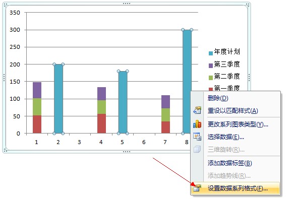 分类间距设置为0