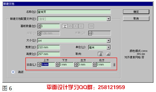 Adobe Illustrator CS5中出血的设置