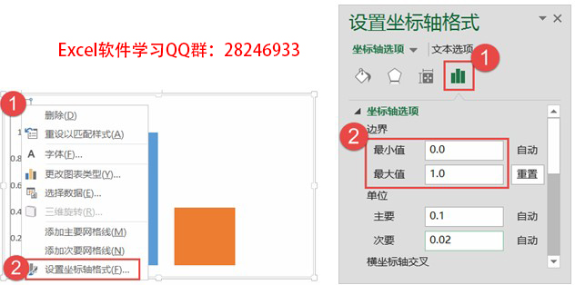设置坐标轴格式