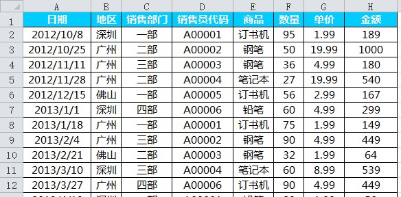 excel隔行填充颜色
