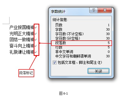 word段落格式设置