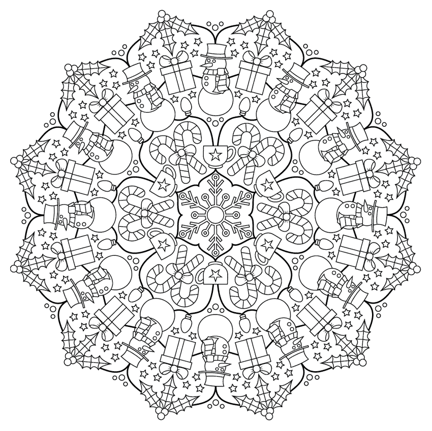 Illustrator教程 巧用ai符号面板 设计复杂图案 圣诞涂色卡 上