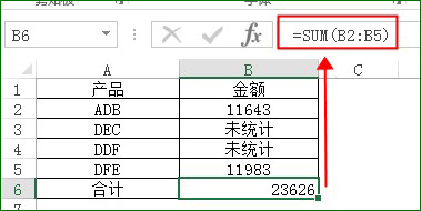 SUM求和函数