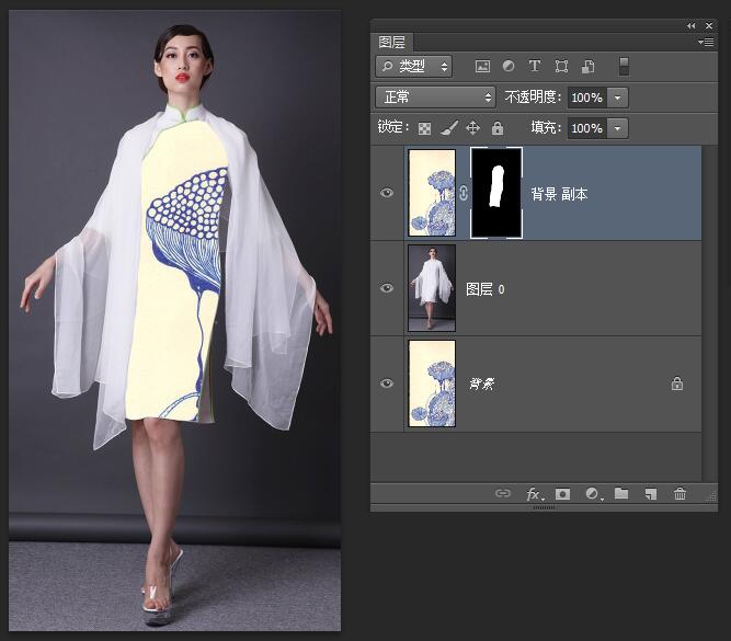 ps如何将图案融入衣服上