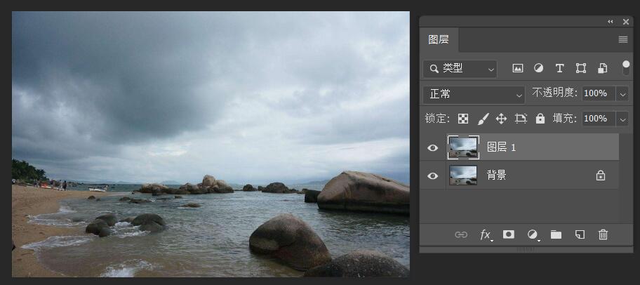 ps下雨效果制作步骤