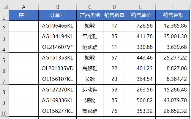 row函数自动更新序号