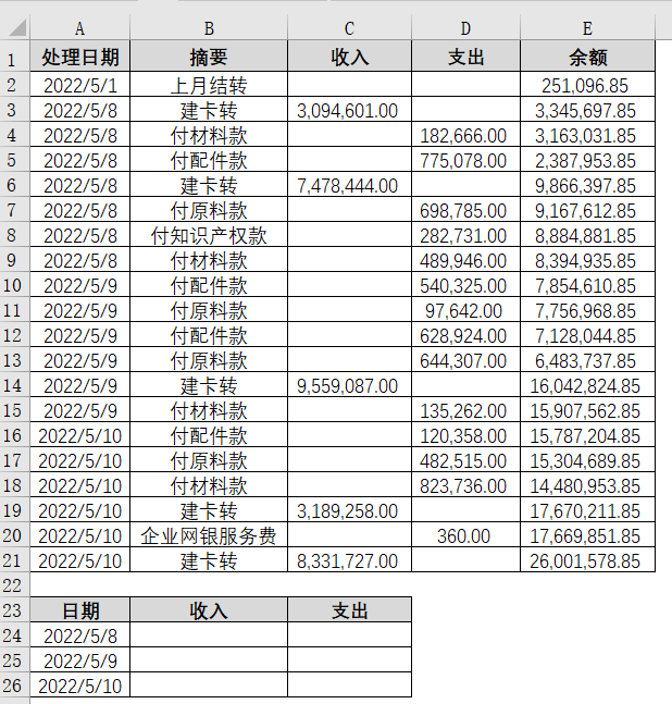 sumproduct满足日期条件求和