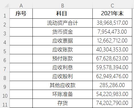 excel自动生成序号
